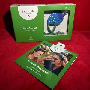 Kate Spade place card set & Inflatable Headbands